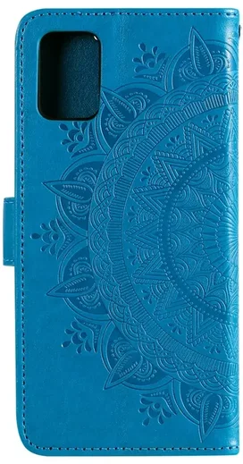 Oppo A5 (2025) Hoesje Mandala Book Case met Pasjeshouder Blauw afbeelding 3
