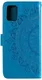 Oppo A5 (2025) Hoesje Mandala Book Case met Pasjeshouder Blauw afbeelding 3