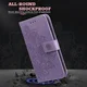 Oppo A5 Pro Hoesje Mandala Book Case met Pasjeshouder Paars afbeelding 3
