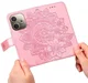 Oppo A5 Pro Hoesje Mandala Book Case met Pasjeshouder Roze Goud afbeelding 7