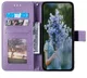 Google Pixel 10a Hoesje Mandala Book Case met Pasjeshouder Paars afbeelding 2
