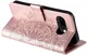 Google Pixel 10a Hoesje Mandala Book Case met Pasjeshouder Roze Goud afbeelding 3