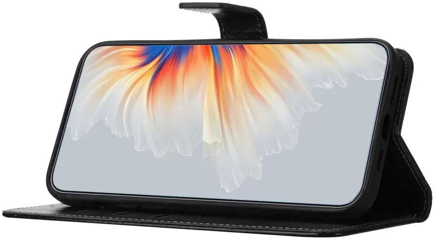 Google Pixel 10a Hoesje Mandala Book Case met Pasjeshouder Zwart afbeelding 4