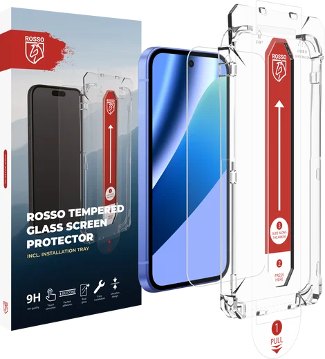 Rosso Google Pixel 10a Tempered Glass met Installatietray Dust Removal afbeelding 2