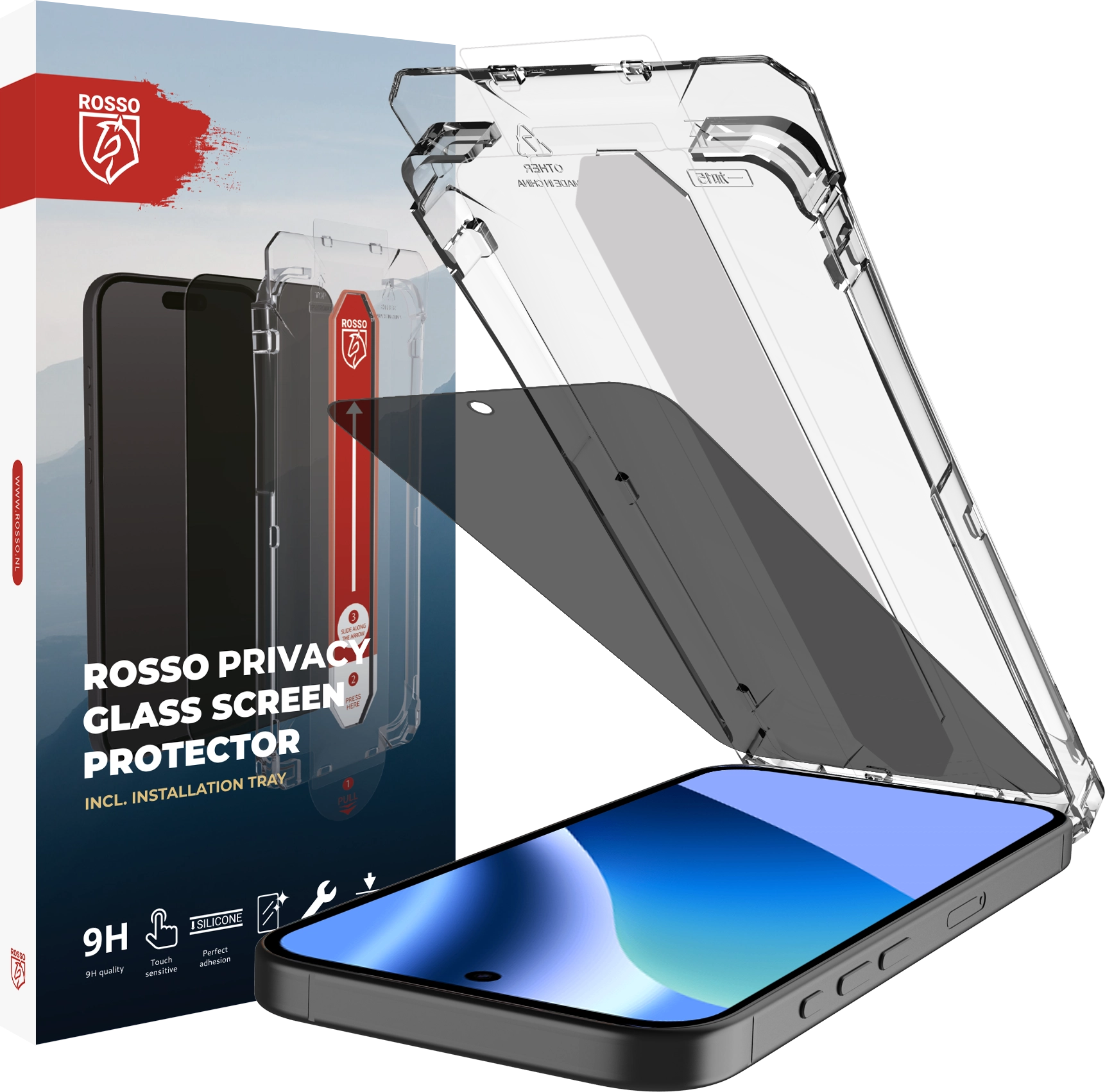 Rosso Google Pixel 10a Privacy Glass met Installatietray Dust Removal afbeelding 1