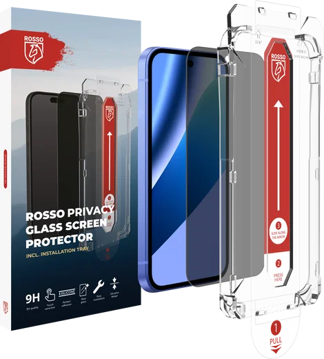 Rosso Google Pixel 10a Privacy Glass met Installatietray Dust Removal afbeelding 2