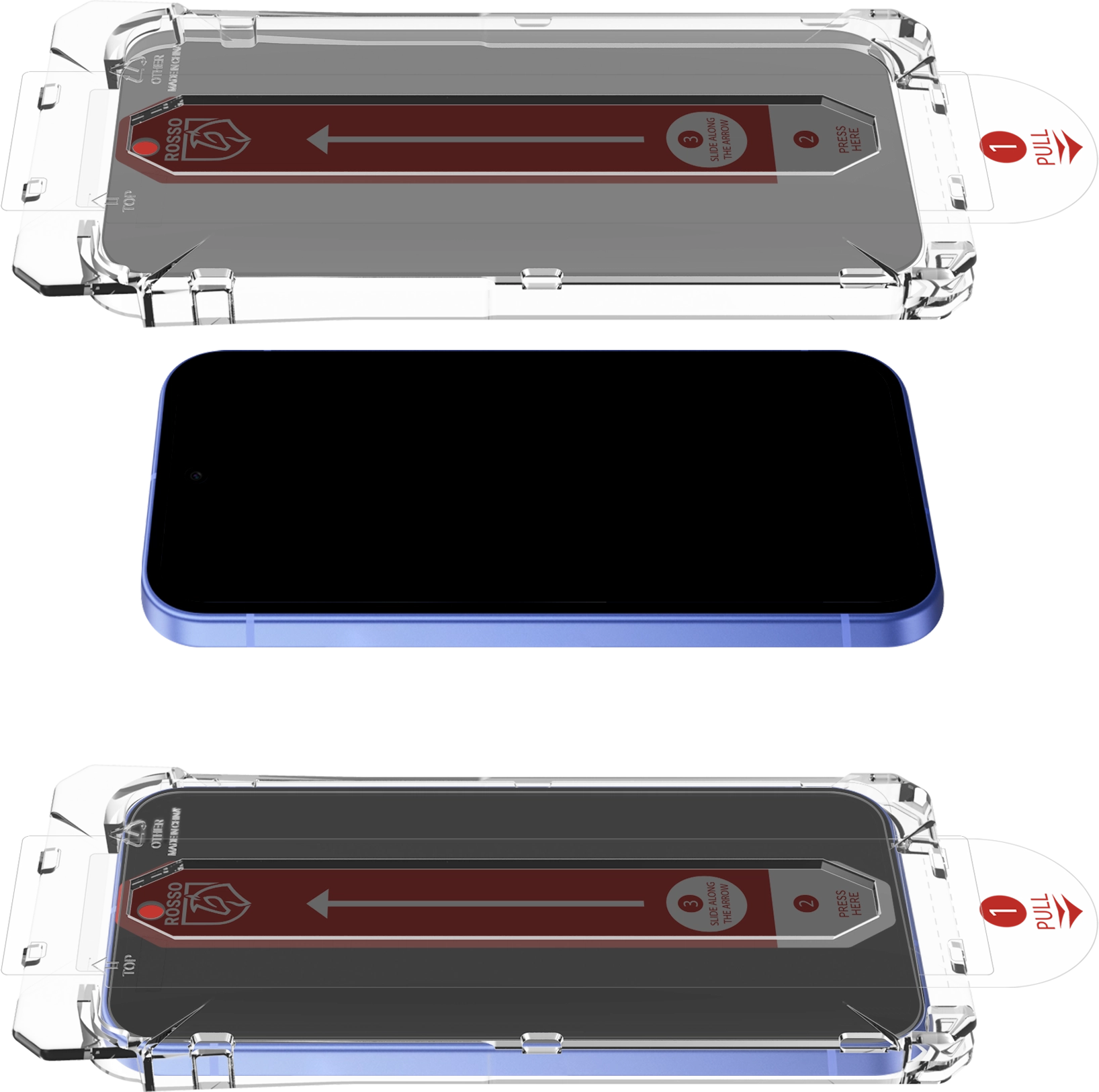 Rosso Google Pixel 10a Privacy Glass met Installatietray Dust Removal afbeelding 11