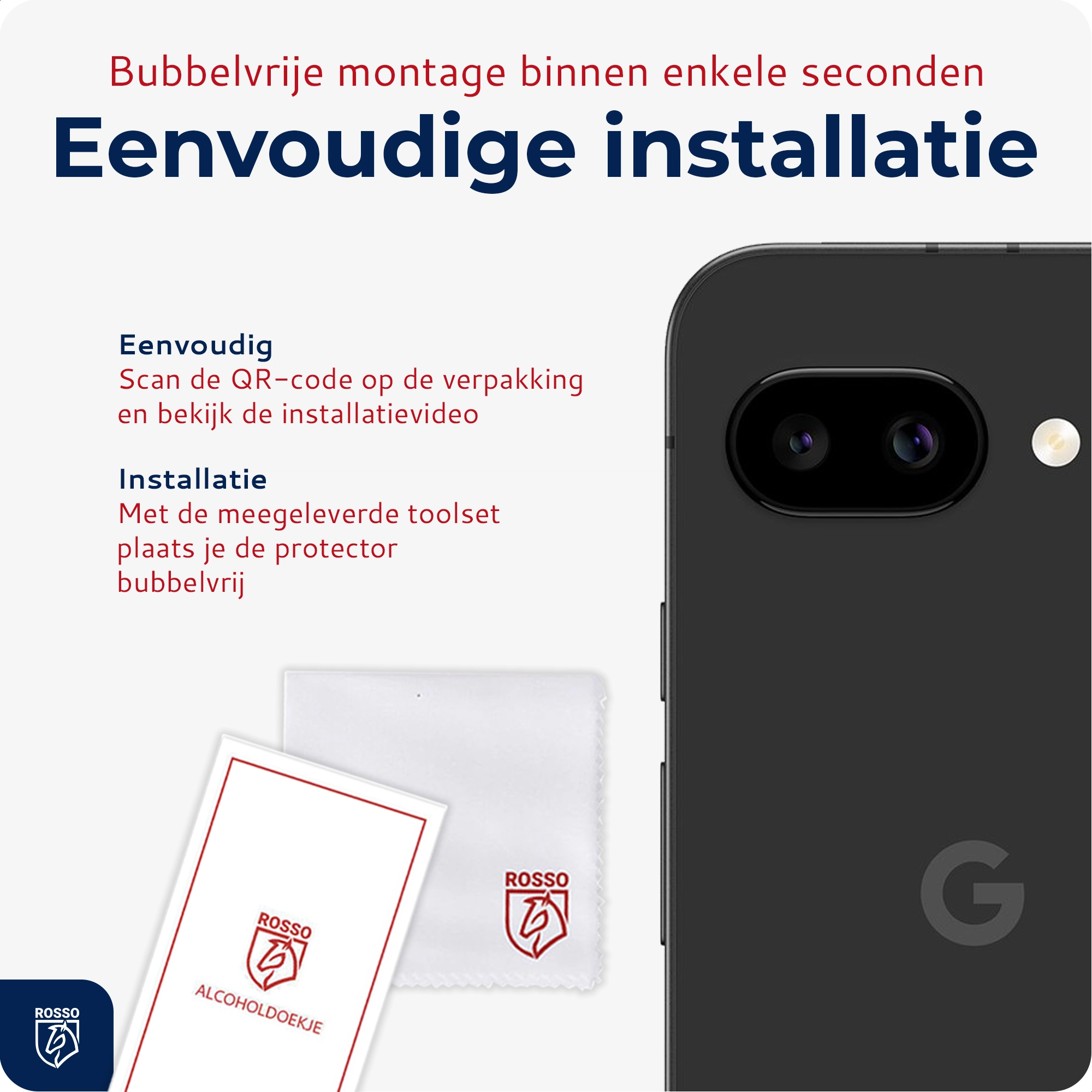 Rosso Google Pixel 10a Camera Lens Protector Transparant afbeelding 4