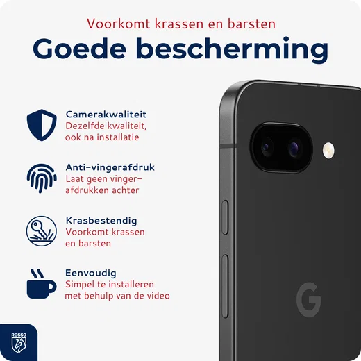Rosso Google Pixel 10a Camera Lens Protector Transparant afbeelding 2