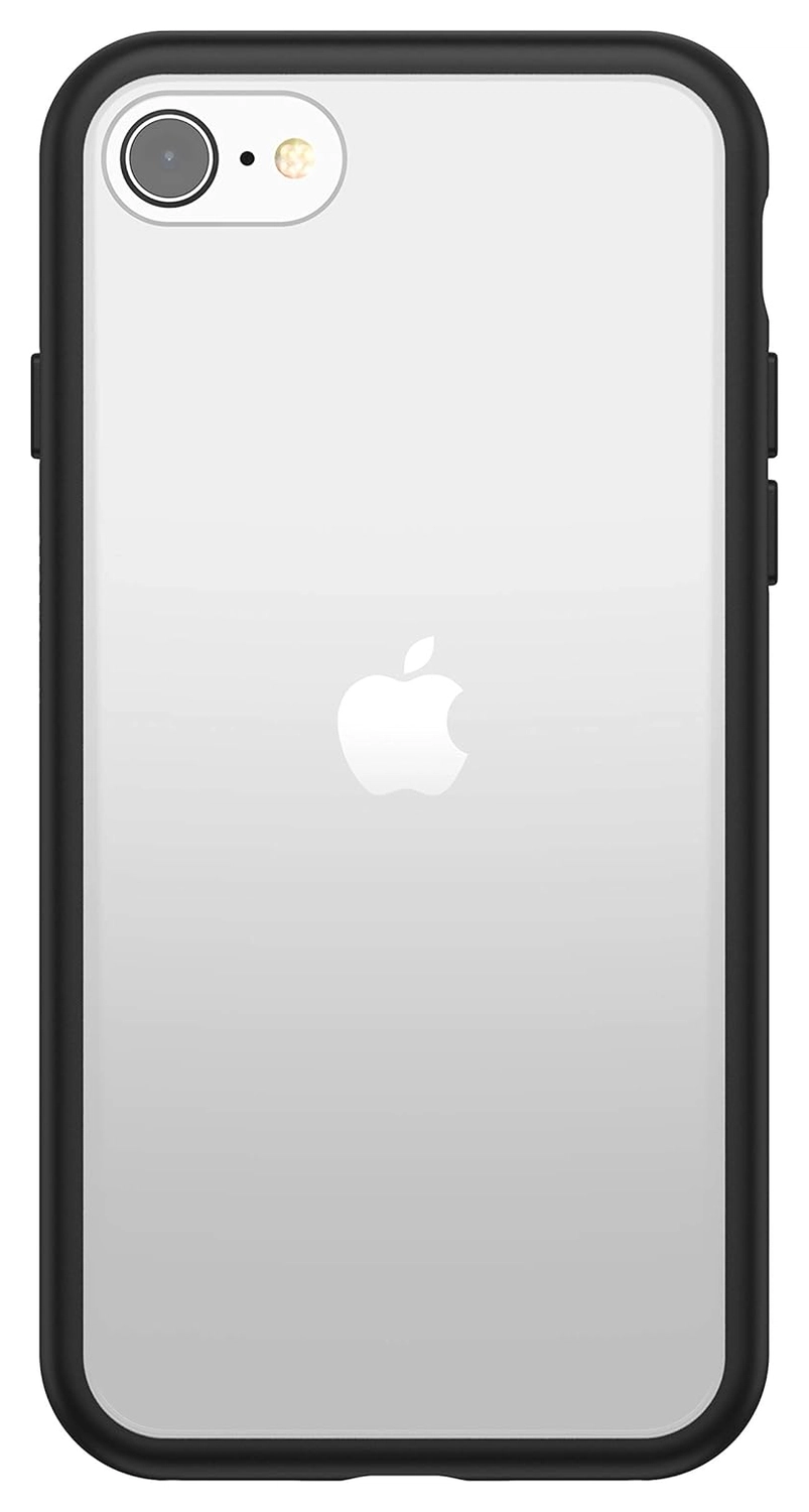 OtterBox React iPhone SE (2022/2020) / 8 / 7 Hoesje Back Cover Transparant Zwart afbeelding 2