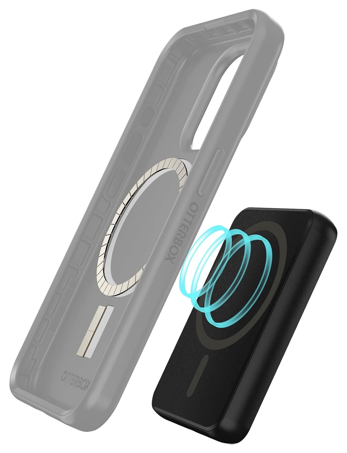 OtterBox 5.000 mAh Draadloze MagSafe Powerbank Reisformaat Zwart afbeelding 4
