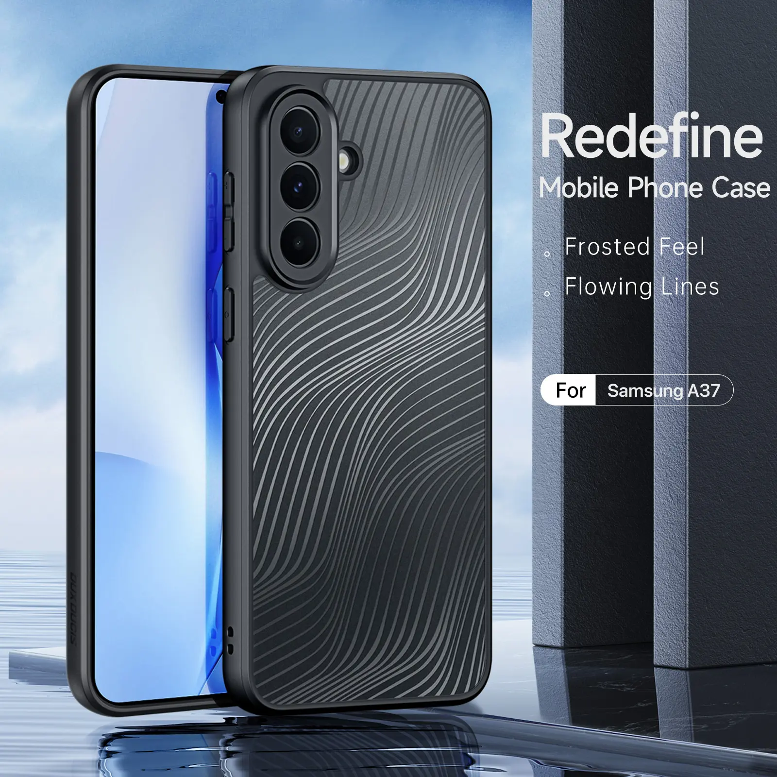 Dux Ducis Aimo Samsung Galaxy A37 Hoesje Back Cover Zwart afbeelding 3