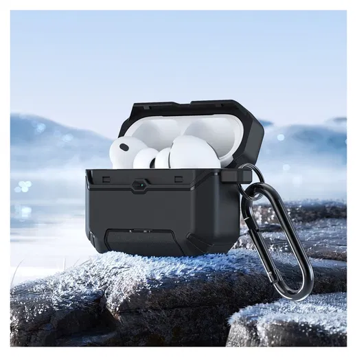 Dux Ducis PECS Apple Airpods Pro 3 (2025) Hoesje Zwart afbeelding 4