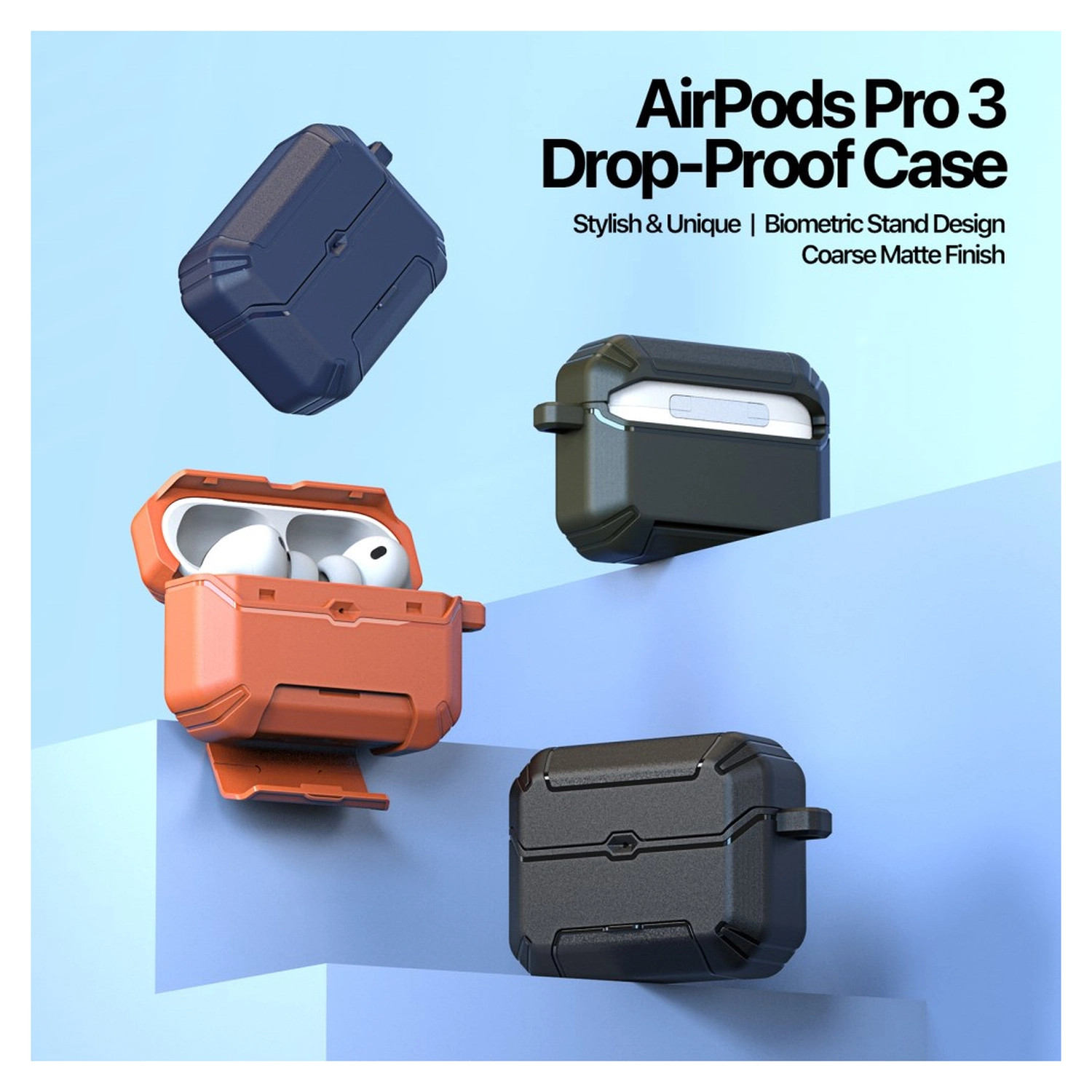 Dux Ducis PECS Apple Airpods Pro 3 (2025) Hoesje Blauw afbeelding 5