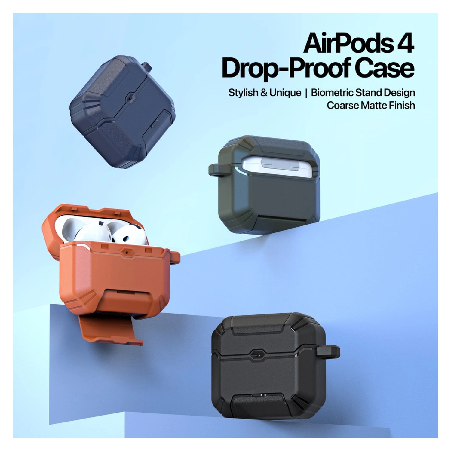 Dux Ducis PECS Apple AirPods 4 Hoesje Oranje afbeelding 5