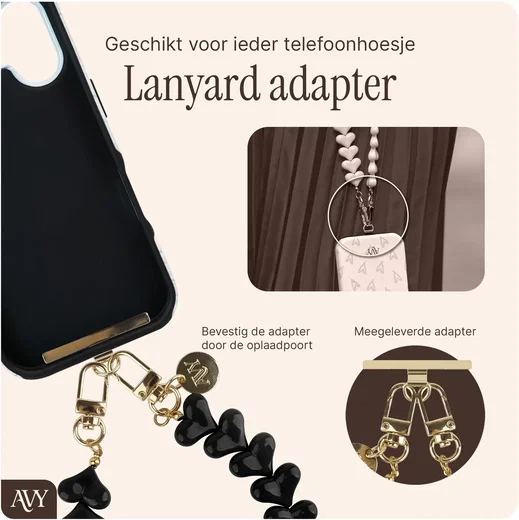 AVY Universele RVS Pad / Houder voor Bevestiging Telefoonkoorden Goud afbeelding 2