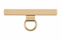 AVY Universele RVS Pad / Houder voor Bevestiging Telefoonkoorden Goud afbeelding