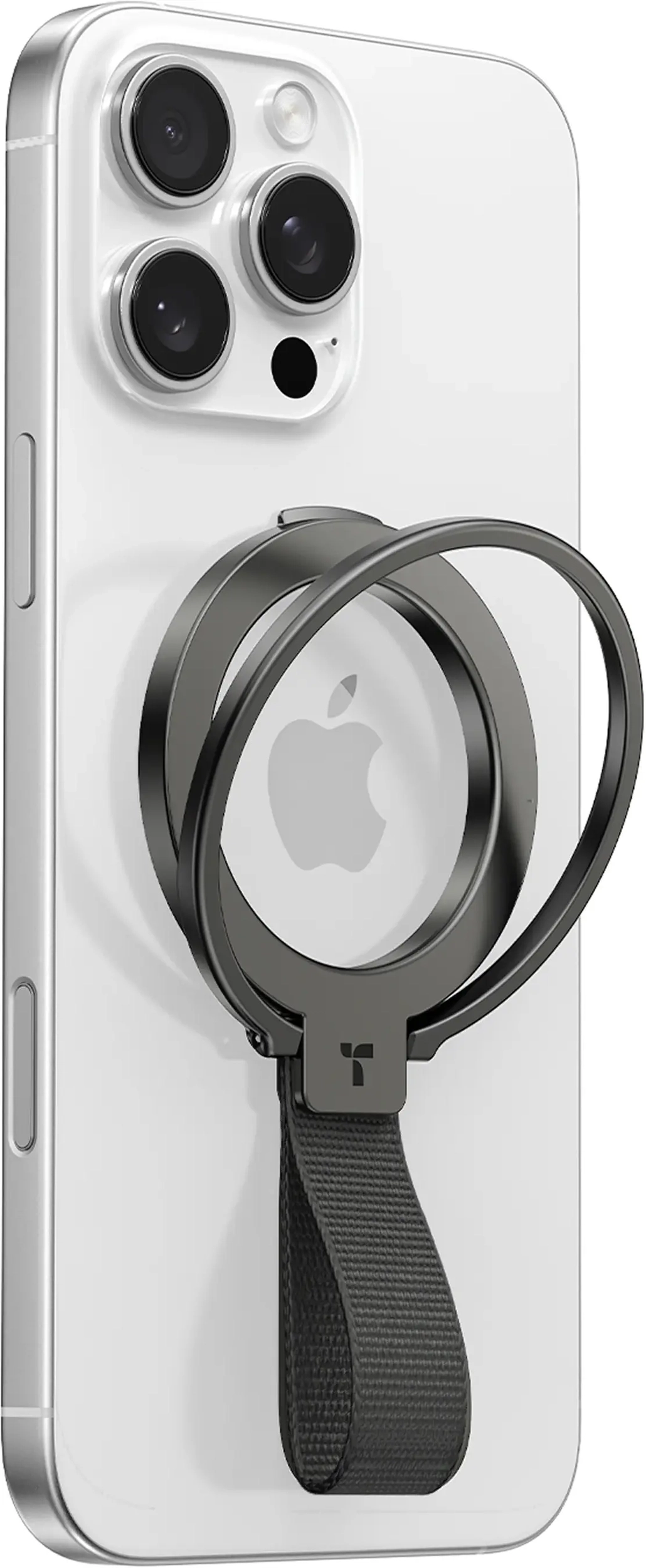 TORRAS MagSafe Ostand Ring met Stand Functie Geweven Zwart afbeelding 1
