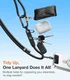 TORRAS LoopGo Clasp Verstelbaar Universeel Telefoonkoord Zwart afbeelding 3