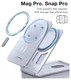 TORRAS MagSafe Pasjeshouder / Kaarthouder met Standaard 360° Draaibaar Grijs afbeelding 7
