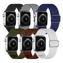 SBG Nylon Apple Watch Bandje - 1-11/SE/Ultra - 49/46/45/44/42MM - 6-Pack Donker
