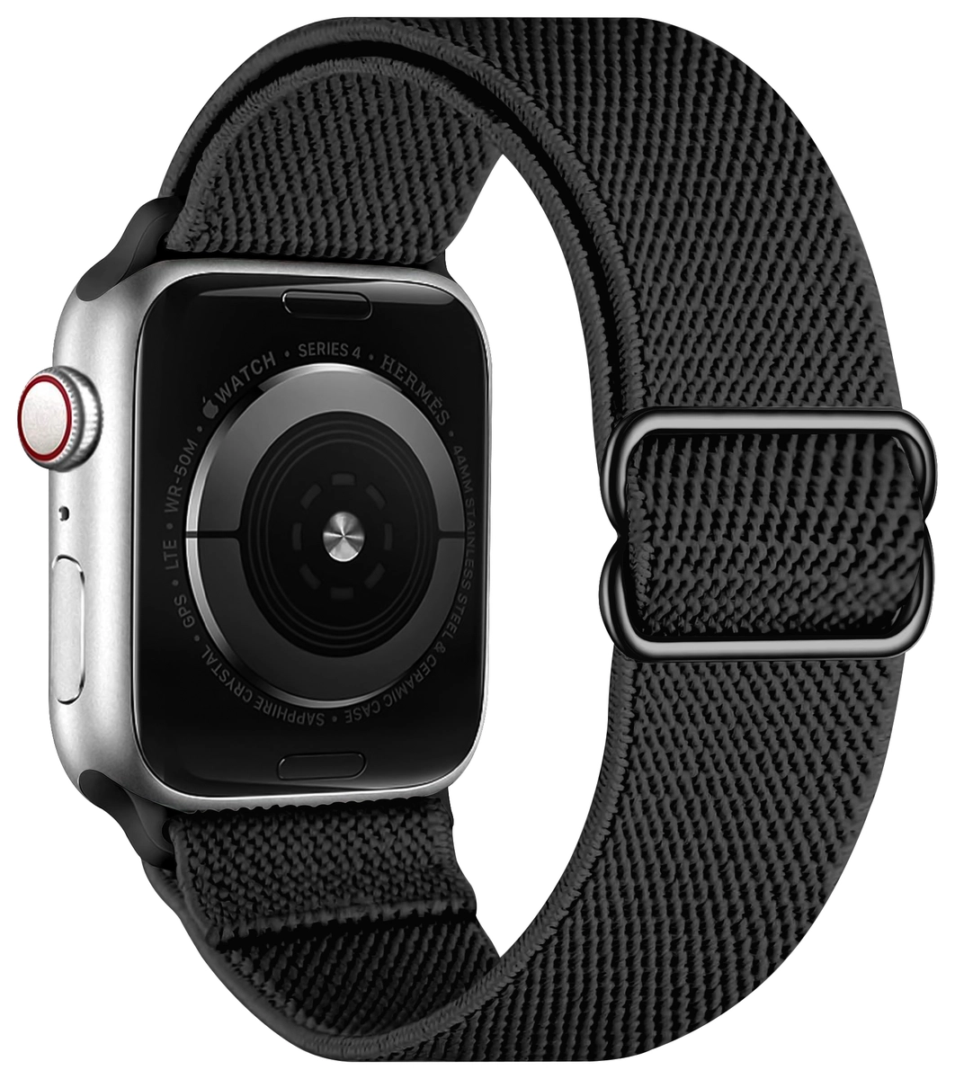 SBG Nylon Apple Watch Bandje - 1-11/SE/Ultra - 49/46/45/44/42MM - 6-Pack Donker afbeelding 8