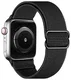 SBG Nylon Apple Watch Bandje - 1-11/SE/Ultra - 49/46/45/44/42MM - 6-Pack Donker afbeelding 8