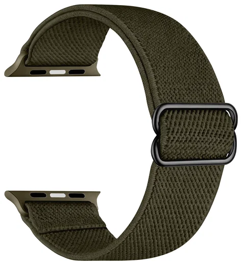 SBG Nylon Apple Watch Bandje - 1-11/SE/Ultra - 49/46/45/44/42MM - 6-Pack Donker afbeelding 9