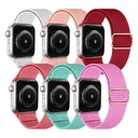 SBG Nylon Apple Watch Bandje - 1-11/SE/Ultra - 49/46/45/44/42MM - 6-Pack Licht