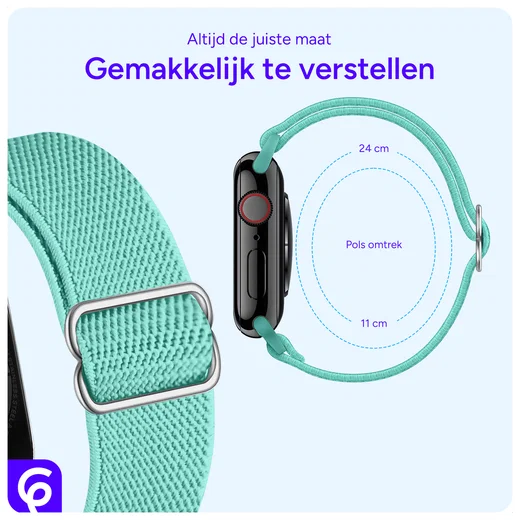 SBG Nylon Apple Watch Bandje - 1-11/SE/Ultra - 49/46/45/44/42MM - 6-Pack Licht afbeelding 5