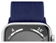 SBG Nylon Apple Watch Bandje - 1-11/SE - 38/40/41/42MM - 6-Pack Donker afbeelding 10