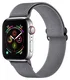 SBG Nylon Apple Watch Bandje - 1-11/SE - 38/40/41/42MM - 6-Pack Donker afbeelding 7