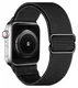 SBG Nylon Apple Watch Bandje - 1-11/SE - 38/40/41/42MM - 6-Pack Donker afbeelding 8