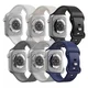 SBG Siliconen Apple Watch Bandje 1-11/SE - 38/40/41/42MM - 6-pack Donker