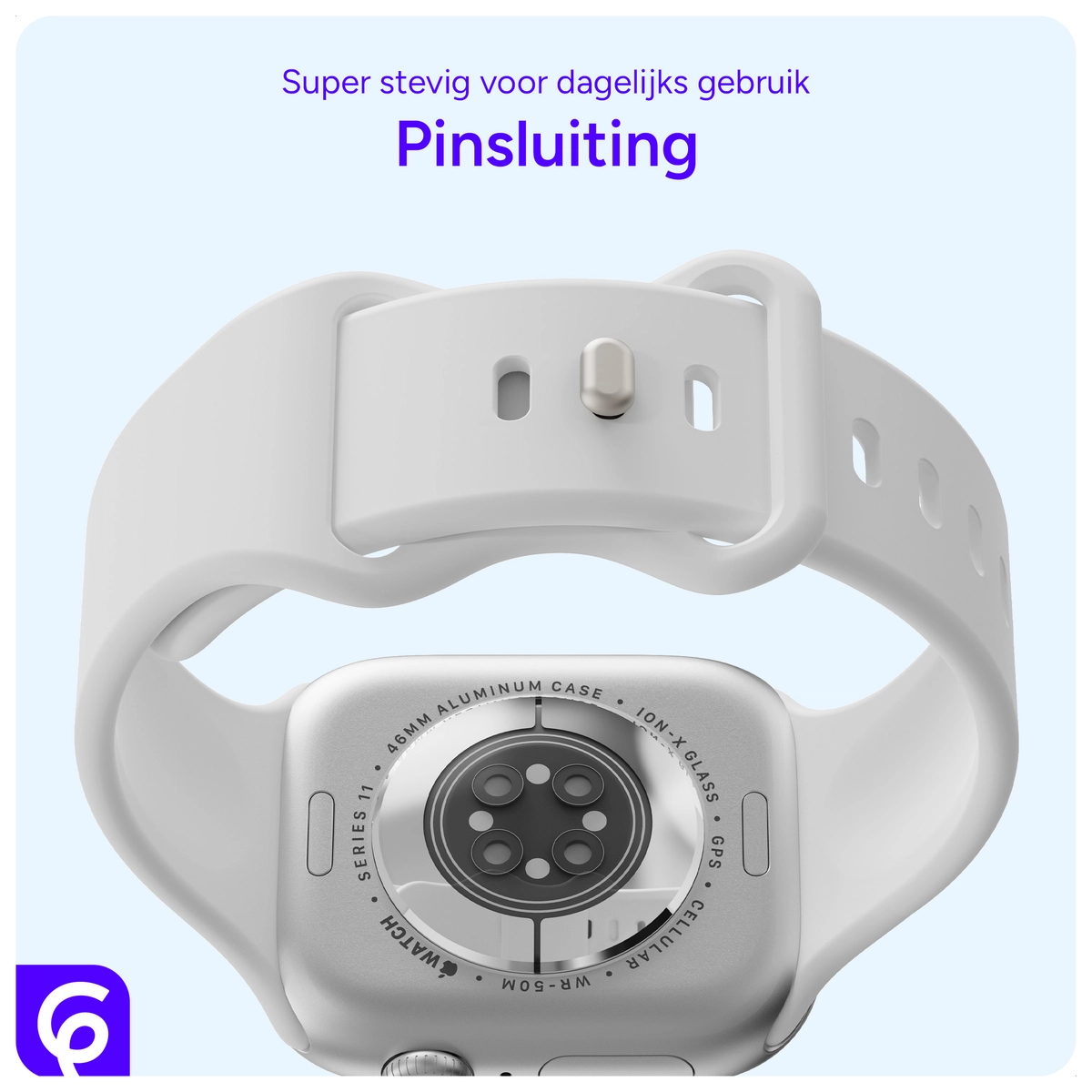 SBG Siliconen Apple Watch Bandje 1-11/SE - 38/40/41/42MM - 6-pack Donker afbeelding 2