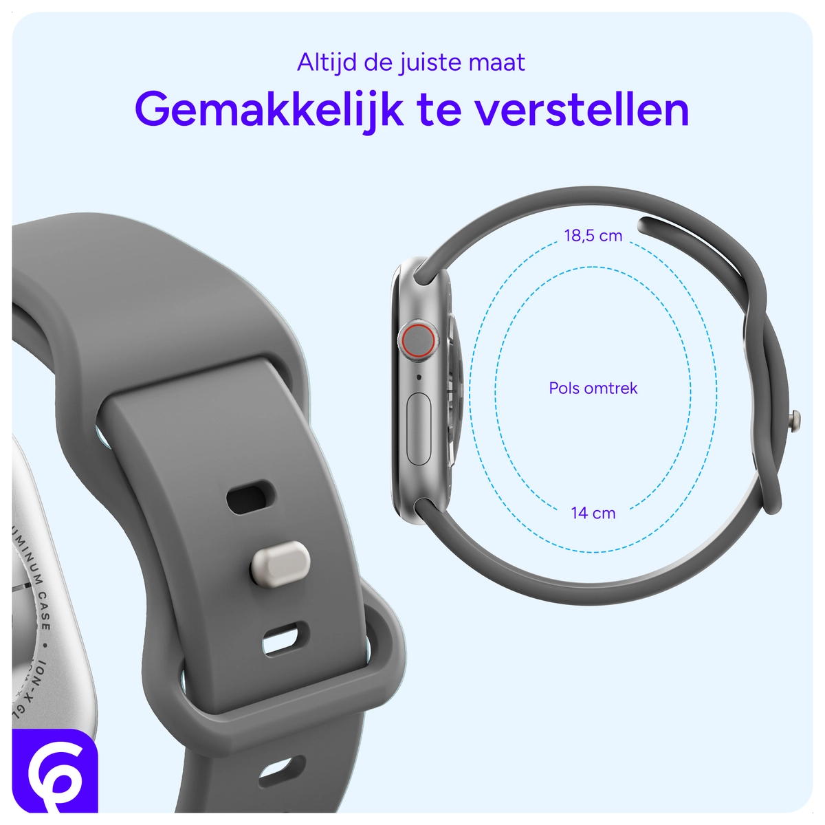 SBG Siliconen Apple Watch Bandje 1-11/SE - 38/40/41/42MM - 6-pack Donker afbeelding 5