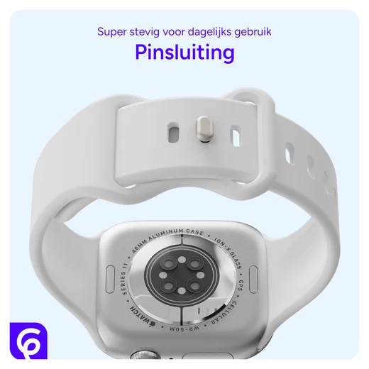 SBG Siliconen Apple Watch Bandje 1-11/SE/Ultra - 49/46/45/44/42MM 6-pack Donker afbeelding 2