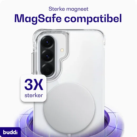 Buddi Core Samsung Galaxy A57 Hoesje MagSafe Back Cover Transparant afbeelding 4