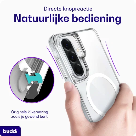 Buddi Core Samsung Galaxy A57 Hoesje MagSafe Back Cover Transparant afbeelding 5