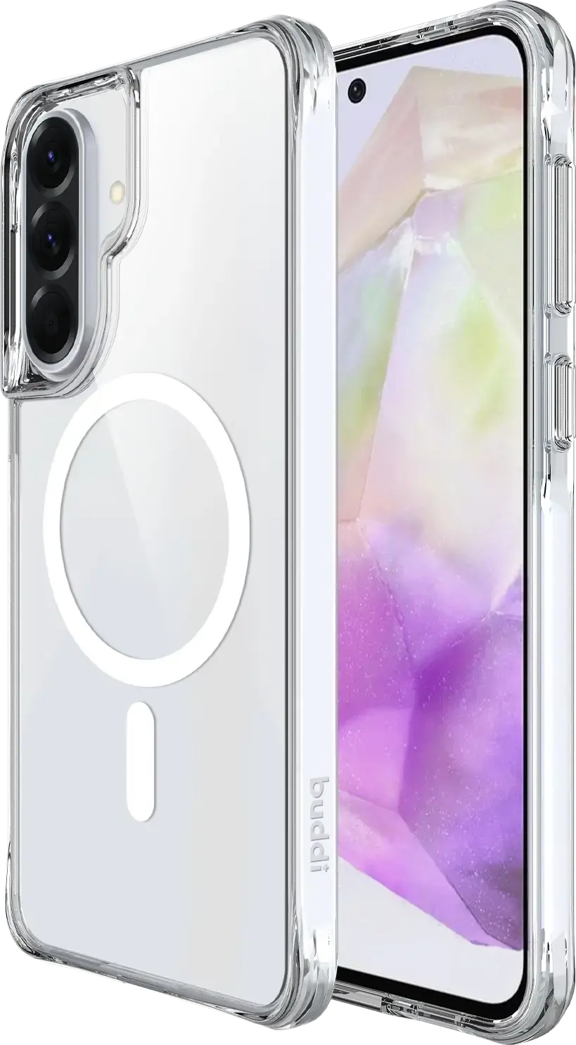 Buddi Core Samsung Galaxy A37 Hoesje MagSafe Back Cover Transparant afbeelding 1