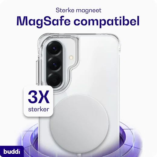 Buddi Core Samsung Galaxy A37 Hoesje MagSafe Back Cover Transparant afbeelding 4