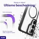 Buddi Hybrid Samsung Galaxy A57 Hoesje MagSafe Back Cover Transparant Zwart afbeelding 3