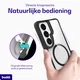 Buddi Hybrid Samsung Galaxy A57 Hoesje MagSafe Back Cover Transparant Zwart afbeelding 5