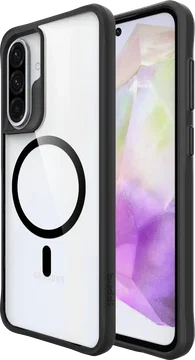 Buddi Hybrid Samsung Galaxy A37 Hoesje MagSafe Back Cover Transparant Zwart