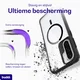 Buddi Hybrid Samsung Galaxy A37 Hoesje MagSafe Back Cover Transparant Zwart afbeelding 6
