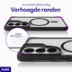 Buddi Hybrid Samsung Galaxy A37 Hoesje MagSafe Back Cover Matte Zwart afbeelding 7