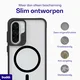 Buddi Hybrid Samsung Galaxy A37 Hoesje MagSafe Back Cover Matte Zwart afbeelding 3