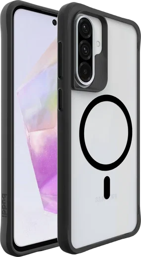 Buddi Hybrid Samsung Galaxy A37 Hoesje MagSafe Back Cover Matte Zwart afbeelding 9