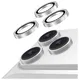 AVY iPhone 17 Pro / 17 Pro Max Camera Protector Rings Diamant Zilver