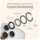 AVY iPhone 16 Pro / 16 Pro Max Camera Protector Rings Diamant Zilver afbeelding 5